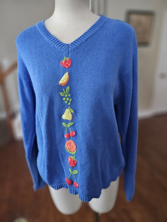 Eagles Eye Sweaters - VTG 90s Eagle's Eye Fruit Sweater Large
